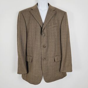 Oscar De Le Renta Vintage Classic Houndstooth 3 Button‎ Blazer
